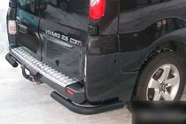 Renault Trafic 2001–2015 Hintere Eckschutzrohre AK003 Schwarz (Edelstahl) Foto 2
