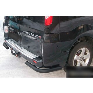 Hintere Eckschutzrohre AK003 Schwarz (Edelstahl) Renault Trafic 2001–2015 Foto 2
