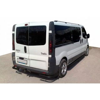 Hintere Eckschutzrohre AK003 Schwarz (Edelstahl) Opel Vivaro 2001–2015 Foto 1