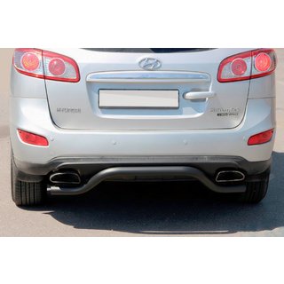 Heckbügel AK007-2 Schwarz (Edelstahl) Hyundai Santa Fe 2 2006-2012