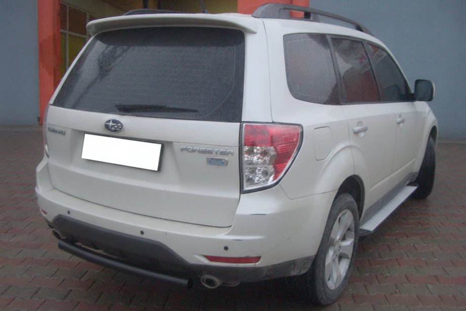 Subaru Forester 2008-2013 Heckbügel AK002 Schwarz (Edelstahl) Image