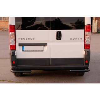Hintere Eckschutzrohre AK003 Schwarz (2 Stk., Edelstahl) Citroen Jumper 2007-2025 Foto 3