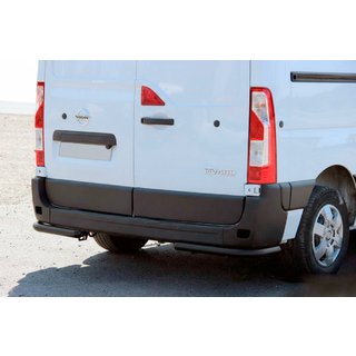 Hintere Eckschutzrohre AK003 Schwarz (2 Stk., Edelstahl) Nissan NV400 2010-2024 Foto 1