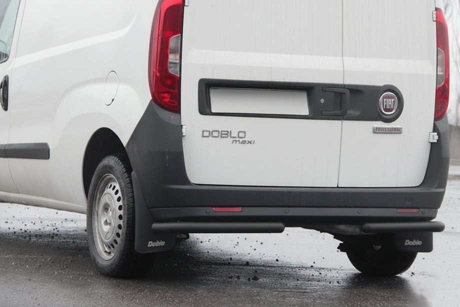 Opel Combo 2012-2018 Hintere Eckschutzrohre AK003 Schwarz (Edelstahl) Image