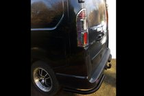 Renault Trafic 2015- Hintere Eckschutzrohre Black (2 Stk., Edelstahl) Foto 2