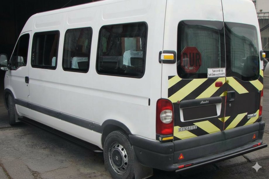 Nissan Interstar 2002-2010 Heckbügel AK002 Schwarz (Edelstahl) Image
