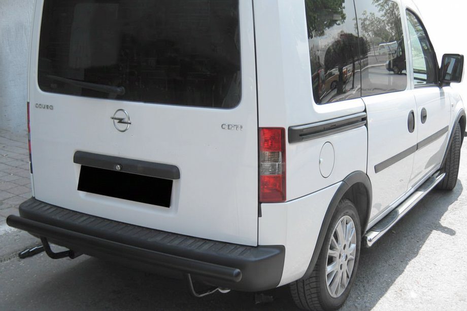 Opel Combo 2002–2012 Heckbügel AK002 Schwarz (Edelstahl) Image