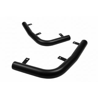 Hintere Eckschutzrohre AK003 Schwarz (2 Stk., Edelstahl) Kia Sorento I BL 2002-2009