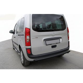 Hinterer Schutz AK002 Schwarz (2 Stk., Edelstahl) Renault Kangoo 2008–2020 Foto 1