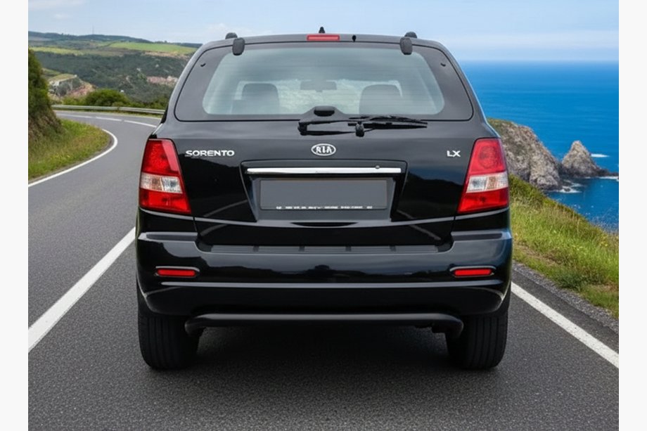 Kia Sorento I BL 2002-2009 Hinterer Überrollbügel AK012 Schwarz (Edelstahl) Foto 1
