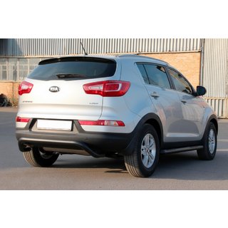 Heckbügel AK007 Schwarz (Edelstahl) Kia Sportage 2010-2015 Foto 3