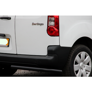 Hintere Eckschutzrohre AK003 Schwarz (Edelstahl) Citroen Berlingo 2008-2018 Foto 2
