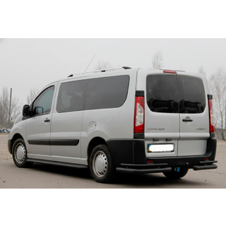 Hintere Eckschutzrohre AK-003-Double Black (2 Stk., Edelstahl) Peugeot Expert 2007-2016 Foto 3