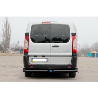 Hintere Eckschutzrohre Double Black (2 Stk., Edelstahl) Citroen Jumpy 2007–2017 Foto 2