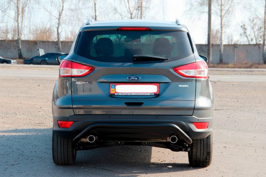 Ford Kuga/Escape 2013-2019 Heckbügel AK007 Schwarz (Edelstahl) Foto 8