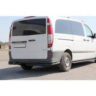 Hintere Eckschutzrohre AK003-Double Black (2 Stk., Edelstahl) Mercedes Viano 2004-2014 Foto 1