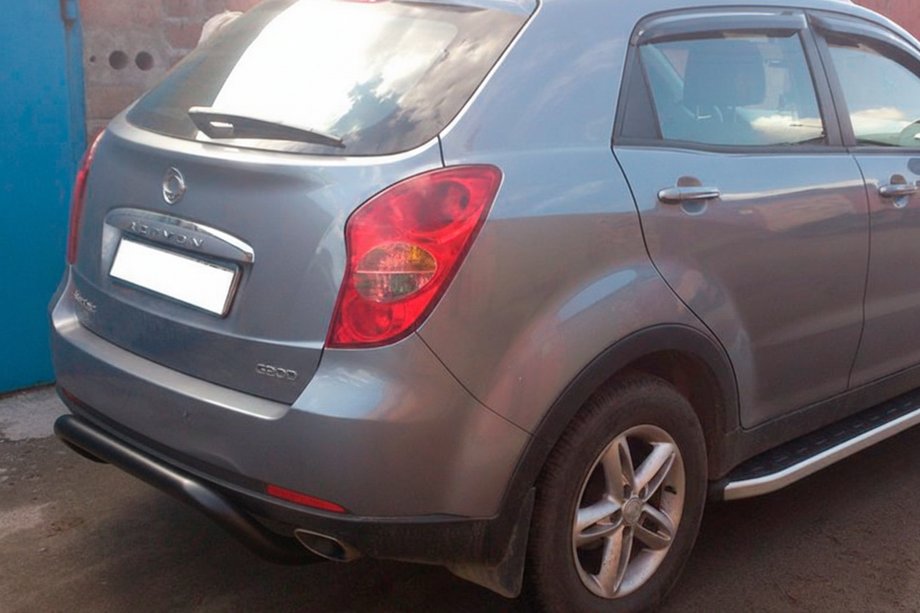 SsangYong Korando 2010-2019 Heckbügel AK007 Schwarz (Edelstahl) Foto 4