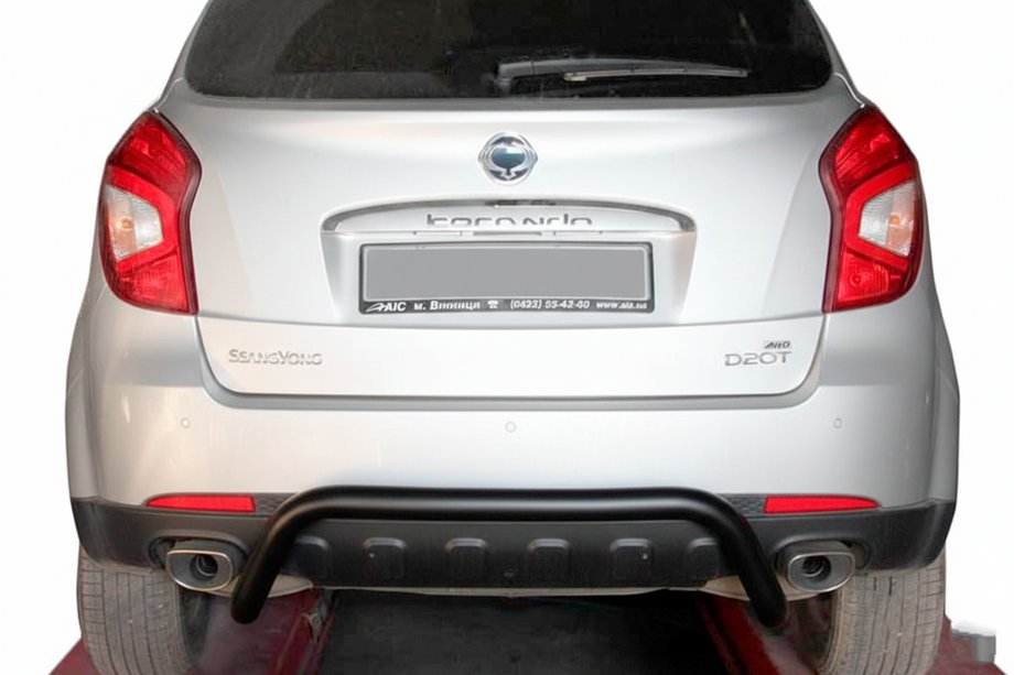SsangYong Korando 2010-2019 Heckbügel AK007 Schwarz (Edelstahl) Foto 1