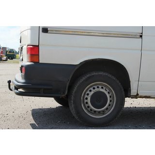 Doppelte hintere Eckschutzrohre AK003-Double Black (2 Stk., Edelstahl) Volkswagen T4 Transporter 1990-2003 Foto 4