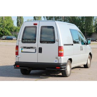 Hintere doppelte Eckrohre AK003 Double Black (Edelstahl) Peugeot Expert 1995-2007 Foto 2