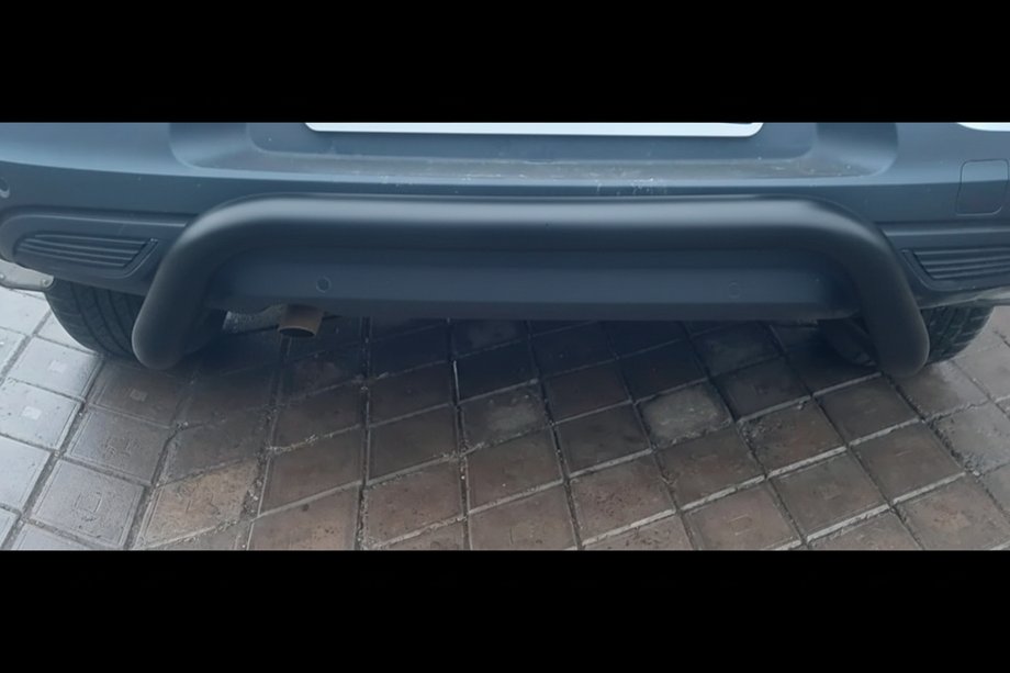 Renault Kadjar 2015-2022 Heckschutz AK007 Schwarz (Edelstahl) Foto 2