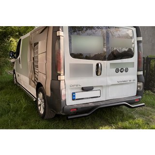 Heckschutz AK006 Schwarz (Edelstahl) Opel Vivaro 2001–2015 Foto 3