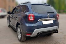 Dacia Duster 2018-2024 Heckschutz AK007 Schwarz (Edelstahl) Foto 1
