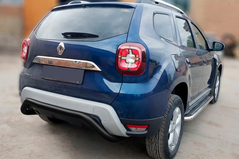 Dacia Duster 2018-2024 Heckschutz AK007 Schwarz (Edelstahl) Foto 4