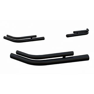 Hintere doppelte Eckrohre AK003-double Schwarz (2 Stk., Edelstahl)