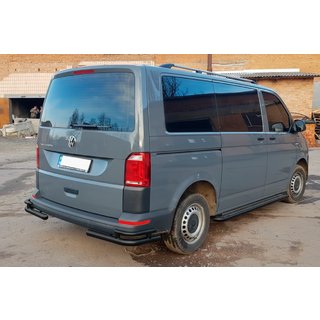Hintere Eckschutzrohre AK003-Double Black (2 Stk., Edelstahl) Volkswagen T6 2015-2024 Foto 4