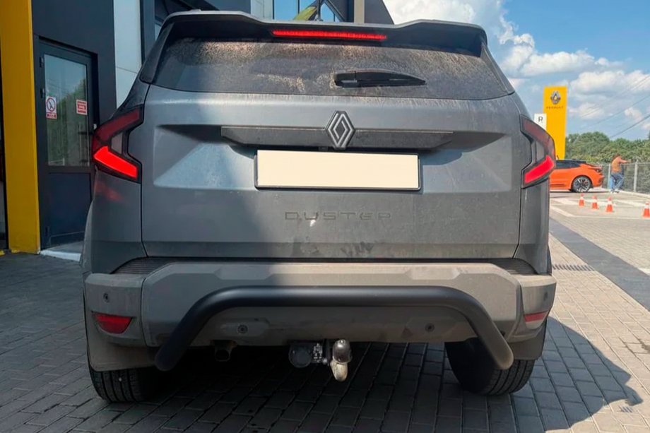 Renault Duster 2024- Heckschutz AK007 Schwarz (Edelstahl) Image