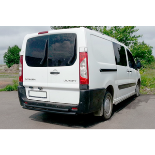 Hinterer Überrollbügel AK-002-Doppel Black (Edelstahl) Peugeot Expert 2007-2016 Foto 2