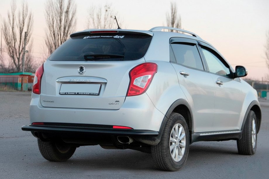 SsangYong Korando 2010-2019 Heckbügel AK005 Schwarz (Edelstahl) Foto 4