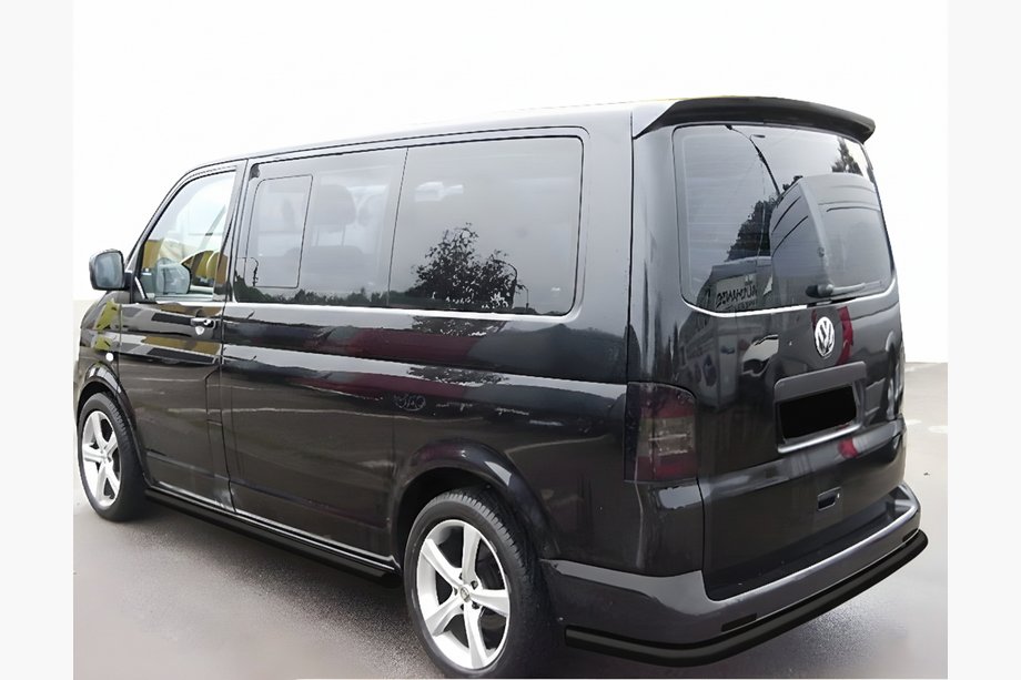 Volkswagen T5 2010-2015 Hinterer Eckschutzbügel AK005 Schwarz (Edelstahl) Foto 1