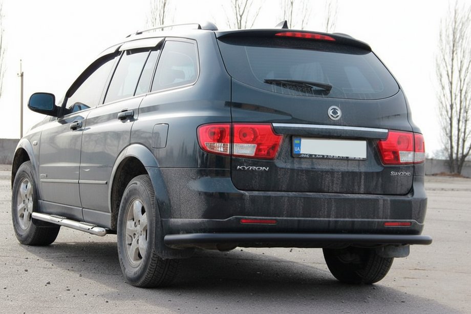 SsangYong Kyron 2005-2014 Heckbügel AK005 Schwarz (Edelstahl) Foto 2
