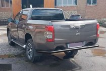 Fiat Fullback 2016- Heckschutz AK005 Schwarz (Edelstahl) Foto 2