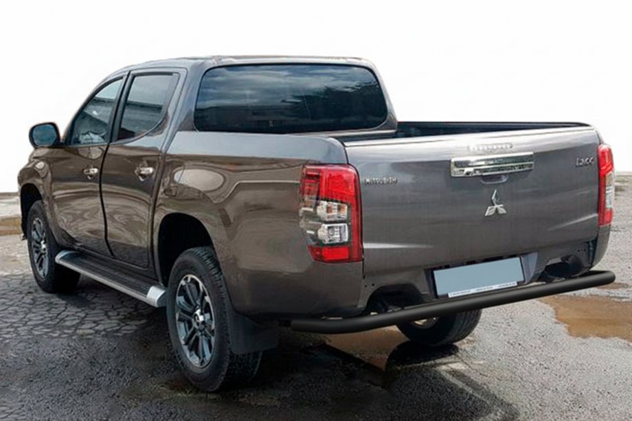 Fiat Fullback 2016- Heckschutz AK005 Schwarz (Edelstahl) Image