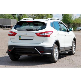 Heckbügel AK007-Plus Schwarz (Edelstahl) Nissan Qashqai 2014-2021 Foto 3