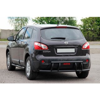 Heckbügel AK011 Schwarz (Edelstahl) Nissan Qashqai 2007-2010 Foto 3