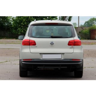 Heckschutz AK002-2 Schwarz (Edelstahl) Volkswagen Tiguan 2007-2016 Foto 4