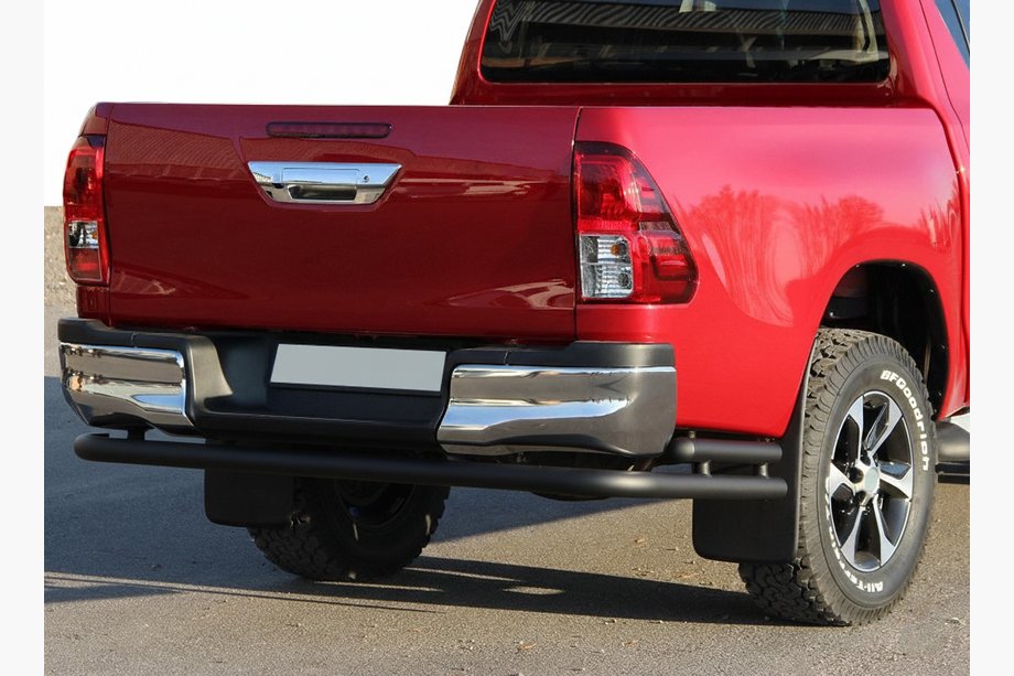 Toyota Hilux 2015- Hinterer Überrollbügel AK005-2 Schwarz (Edelstahl) Foto 3