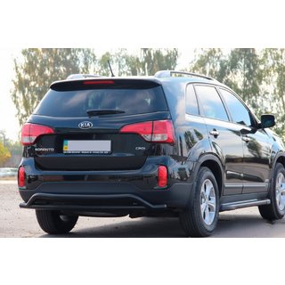 Heckbügel AK007-2 Schwarz (Edelstahl) Kia Sorento II XM 2009-2014 Foto 1
