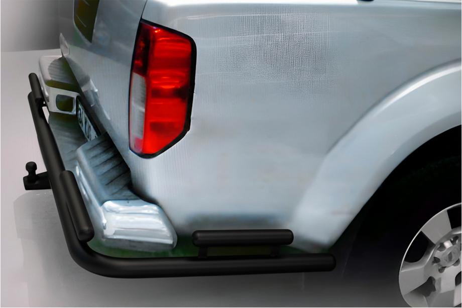 Nissan Navara 2006-2015 Heckschutz AK003-Special Black (Edelstahl) Image