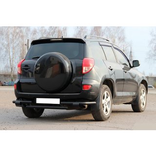 Hinterer Unterfahrschutz AK005-2 Schwarz (2 Stk., Edelstahl) Toyota Rav 4 2006-2013 Foto 1