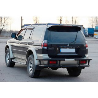 Heckschutz AK-Special Black (Edelstahl) Mitsubishi Pajero Sport 1996-2007 Foto 2