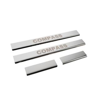 Einstiegsleisten Carmos (4 Stk, Edelstahl) Jeep Compass 2016- Foto 3