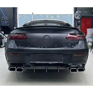 Heckdiffusor Black mit Chrome Endrohren (Design AMG63) Foto 4