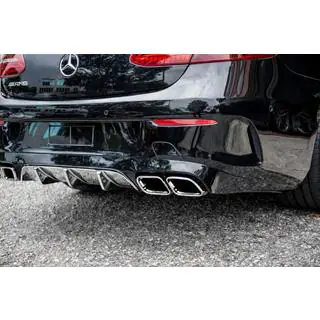 Heckdiffusor Black mit Chrome Endrohren (Design AMG63) Foto 1