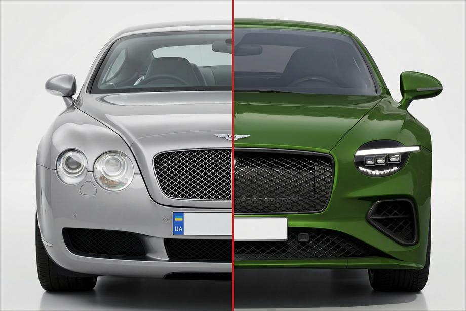 Bentley Continental GT 2003–2011 Facelift-Kit im 2025-Look Foto 1