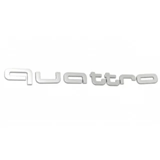 Quattro Grey Schriftzug Emblem Foto 1